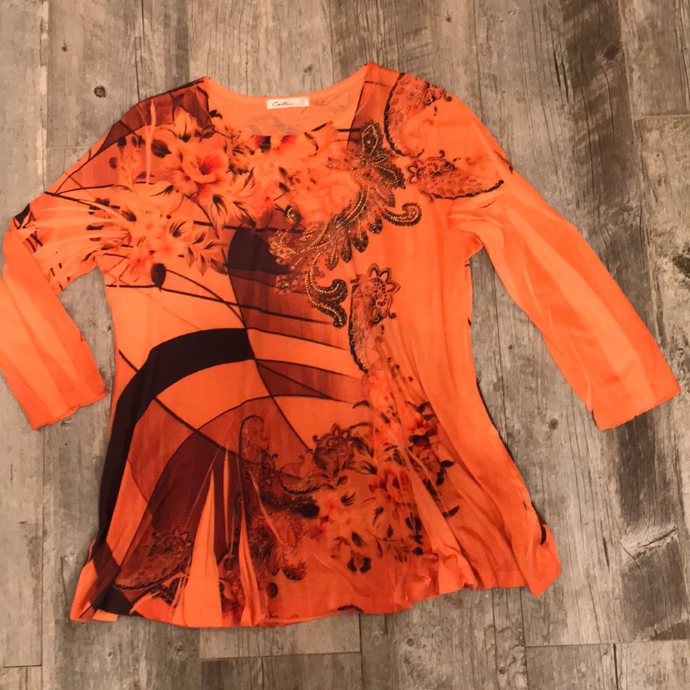 Stunning screen print tunic